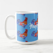 Joyeux Anniversaire Red Rooster dames Nom Mug (Gauche)