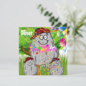 Joyeux Anniversaire Rock Potato Carte d'Invitation (Debout devant)