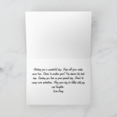 joyeux Anniversaire rose carte, Anniversaire carte (Intérieur)