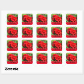 Joyeux Anniversaire Rose rouge #1 Stickers (Feuille)