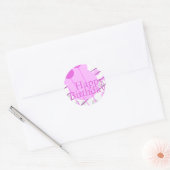 Joyeux Anniversaire rose Sticker (Enveloppe)