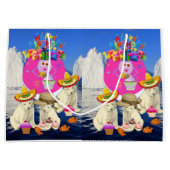 Joyeux Anniversaire Sac cadeau Ours polaire (Devant)