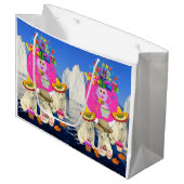 Joyeux Anniversaire Sac cadeau Ours polaire (Devant Angle)