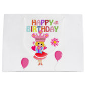 Joyeux Anniversaire Sac cadeau Princesse (Devant)