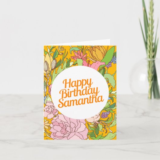 Joyeux anniversaire Samantha| Carte d'anniversaire (Devant)