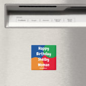 Joyeux Anniversaire Shelby Femme aimant (In Situ (Lave-vaisselle))