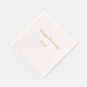 Joyeux anniversaire simple minimum ajouter nom mes (Droite)