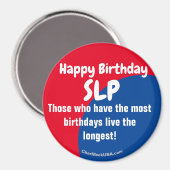 Joyeux Anniversaire SLP Refrigerator Magnet (Recto/Verso)