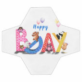 Joyeux Anniversaire Soccer Ball Cadeau Baby Bears (Plat)