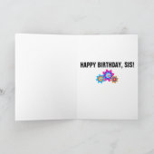 Joyeux Anniversaire Sœur Amies par Choix CARTES (Intérieur)