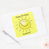 Joyeux anniversaire, soleil ! Autocollant (Enveloppe)
