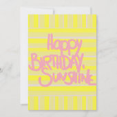Joyeux anniversaire soleil salutation Carte postal (Devant)
