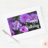 Joyeux Anniversaire Stickers Dahlia Lilac et Petun (Enveloppe)
