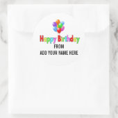 Joyeux Anniversaire Stickers personnalisables pour (Sac)