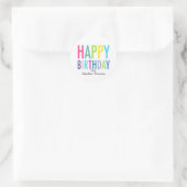 Joyeux Anniversaire Stickers personnalisables pour (Sac)