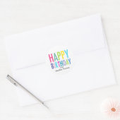 Joyeux Anniversaire Stickers personnalisables pour (Enveloppe)