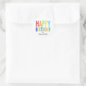 Joyeux Anniversaire Stickers personnalisables pour (Sac)