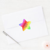 Joyeux anniversaire - Stickers Rainbow Star (Enveloppe)