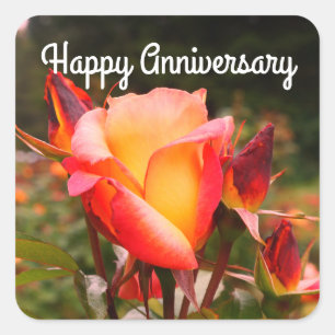 Joyeux Anniversaire Stickers Rose Sorbet arc-en-ci