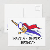 Joyeux anniversaire - SUPER - Carte postale (sur m (Devant / Derrière)