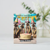 Joyeux Anniversaire Suricate, Invitation Anniversa (Debout devant)