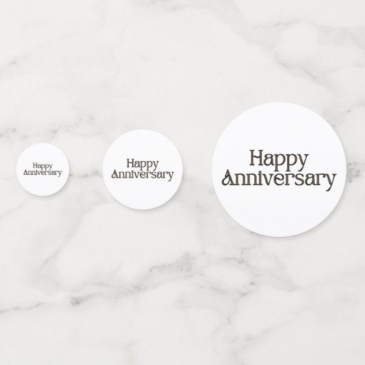 Joyeux anniversaire Table Confetti (Devant)