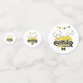 Joyeux Anniversaire table d'amusement Confetti (Devant)