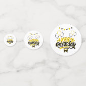 Joyeux Anniversaire table d'amusement Confetti (Derrière)