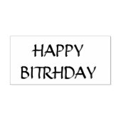 Joyeux Anniversaire Tampon en caoutchouc (Impression)