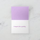 Joyeux Anniversaire Tante Carte de remerciements p (Intérieur)