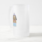 Joyeux Anniversaire Tasse de verre givré (Devant gauche)