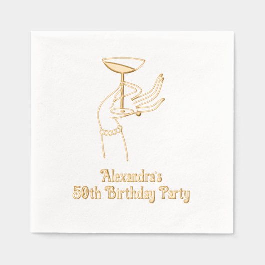 Joyeux Anniversaire Toast Raising Champagne Glass (Recto)