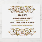 Joyeux anniversaire Tous les meilleurs Étiquettes  (Étiquettes simples)