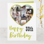 Joyeux Anniversaire Tout Âge Multi Collage Carte d (Fleur jaune)
