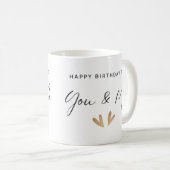 Joyeux Anniversaire Twins Mug (Devant droit)