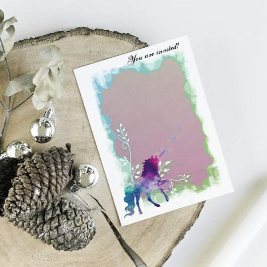 Joyeux anniversaire Unicorn Modèle