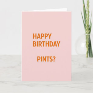Joyeux Anniversaire Verres Carte Amusante