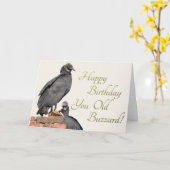 Joyeux Anniversaire, Vieux Buzzard ! Carte de vœux (Fleur jaune)