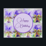 Joyeux Anniversaire Viola floral Mesdames Carte Po<br><div class="desc">Joyeux Anniversaire viola floral Mesdames Nom Carte Carton. Cette carte est entièrement personnalisable,  afin que vous puissiez y ajouter votre propre nom.

Conçue avec amour à partir de l'une de mes peintures aquarelles originales.</div>