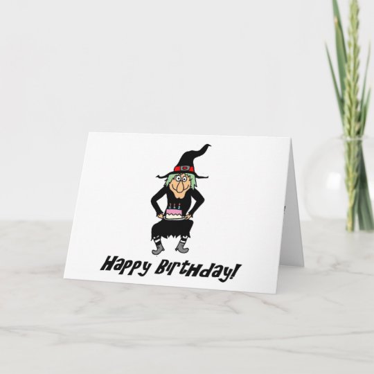 Joyeux Anniversaire Vous Vieille Carte De Sorciere Zazzle Be