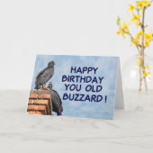 Joyeux Anniversaire Vous Vieux Buzzard Carte Anniv (Fleur jaune)