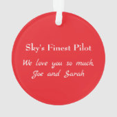 Joyeux Arbre de Noël avion, Aviation Cool (dos)