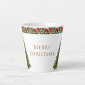 Joyeux Arbre de Noël Latte Mug (Devant)