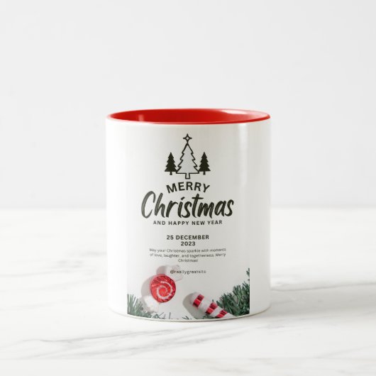 Joyeux arbre de Noël Mug (Centre)