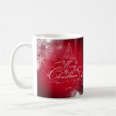 Joyeux arbre de Noël Ornements CAFÉ MUG (Gauche)