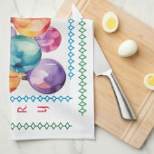 Joyeux Arbre de Noël Ornements Serviette de cuisin (Quart Plié)