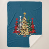 Joyeux arbres de Noël avec Buffalo Plaid & Leopard (Devant)