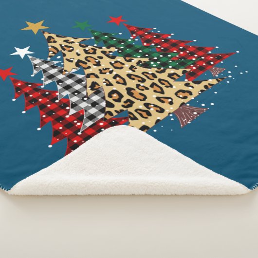 Joyeux arbres de Noël avec Buffalo Plaid & Leopard (3/4)