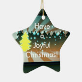 Joyeux arbres de Noël Brown et vert ornement (Droite)