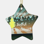 Joyeux arbres de Noël Brown et vert ornement (Gauche)